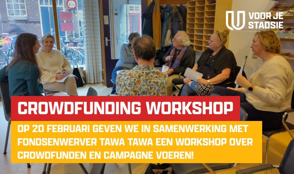 Aankondiging workshop crowdfunding en campagne voeren